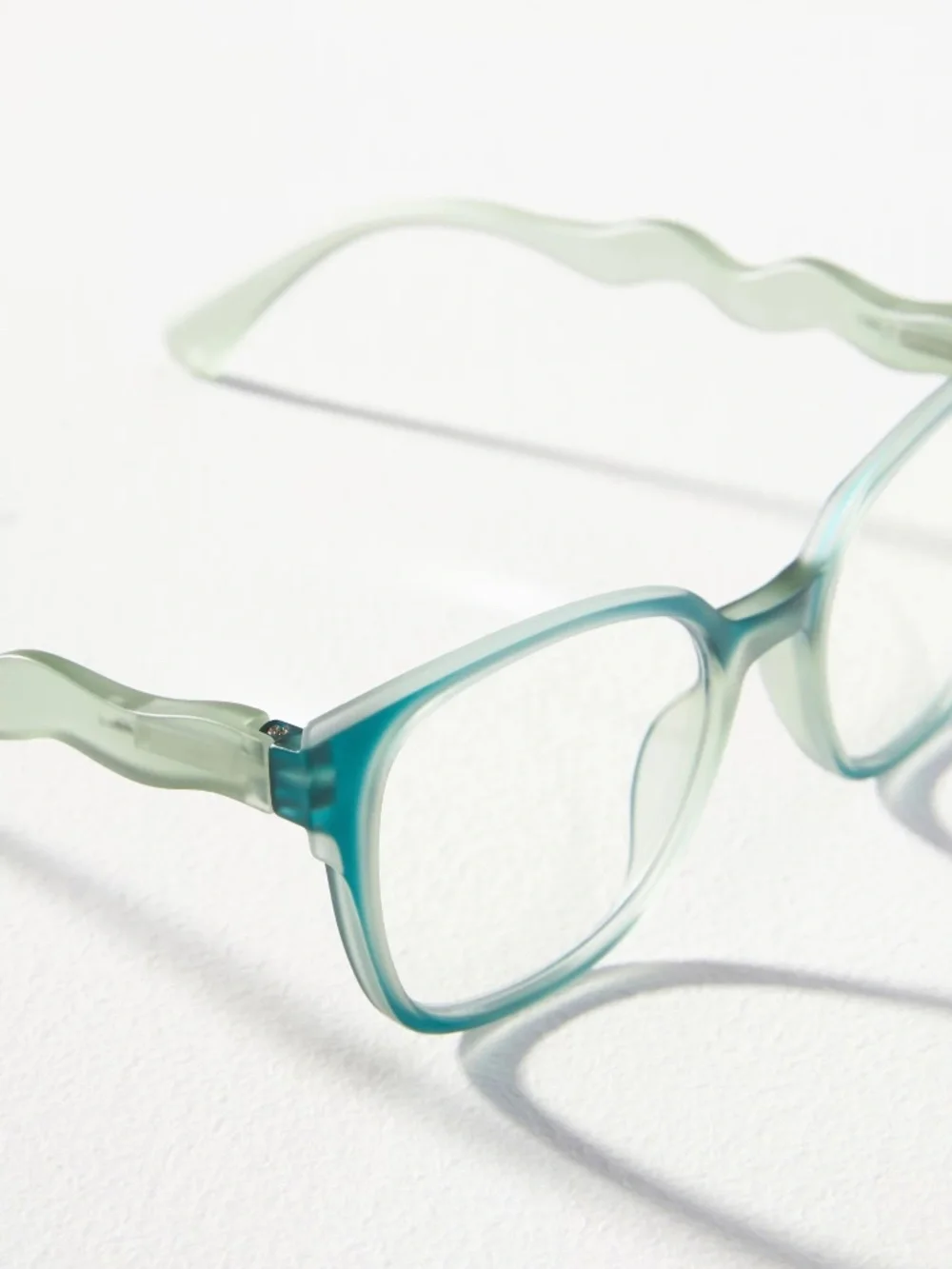 NEW Teal Anthropologie Peepers If You Say So Blue Light Filtering Glasses +1.00